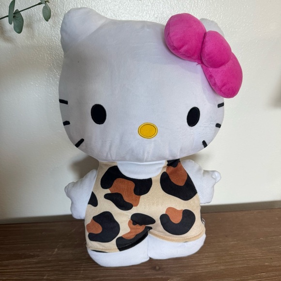 Hello Kitty Sanrio Plush Pillow Leopard Jungle 16.5” Tall - Picture 1 of 7